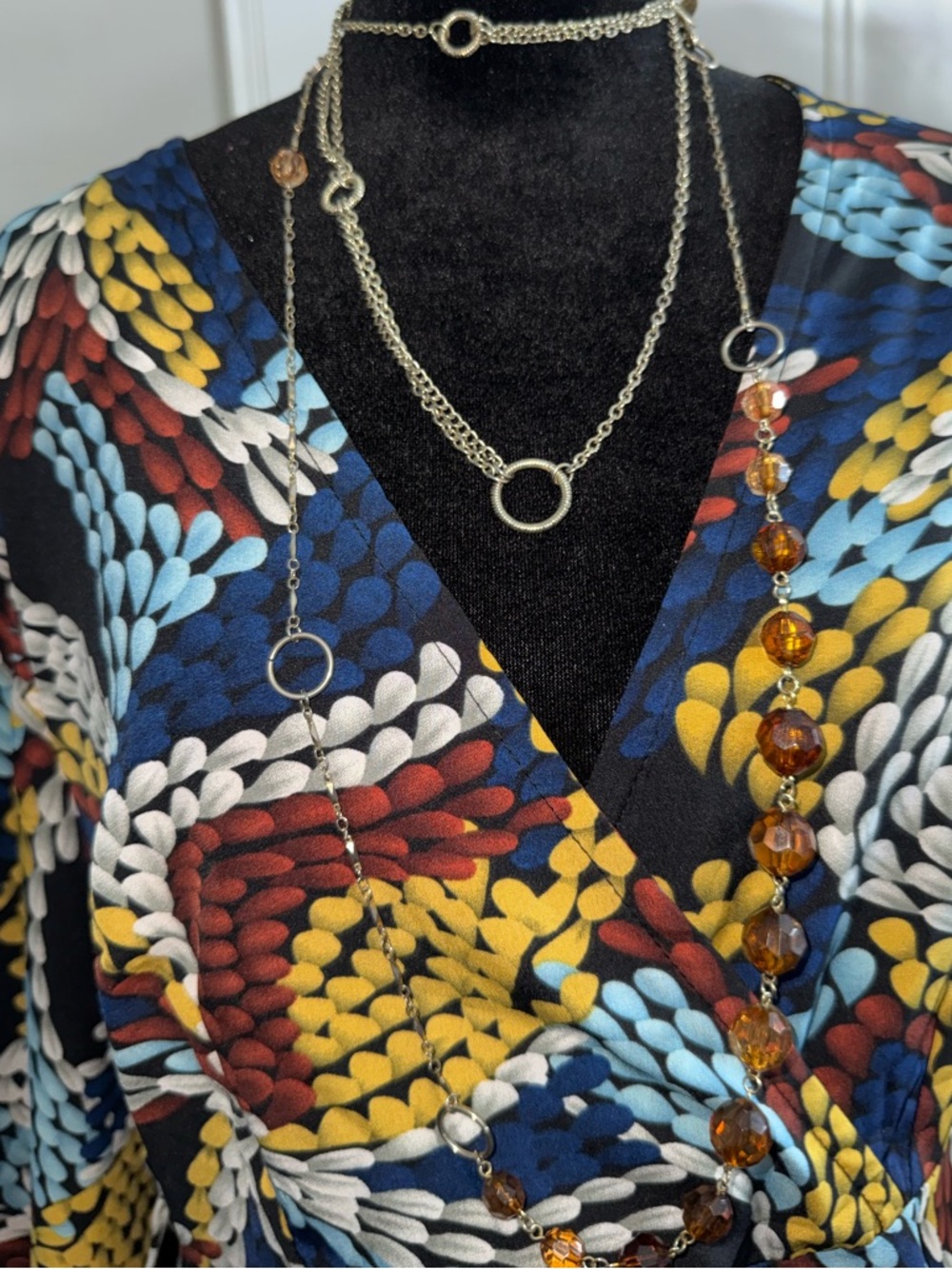 Jewelry Set Vintage y2K Cookie Lee Banana Republic Statement Necklace Wild Grace - Picture 8 of 14